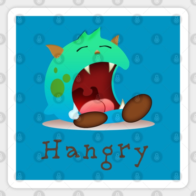 Hangry Monster Sticker by cast8312